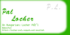 pal locher business card
